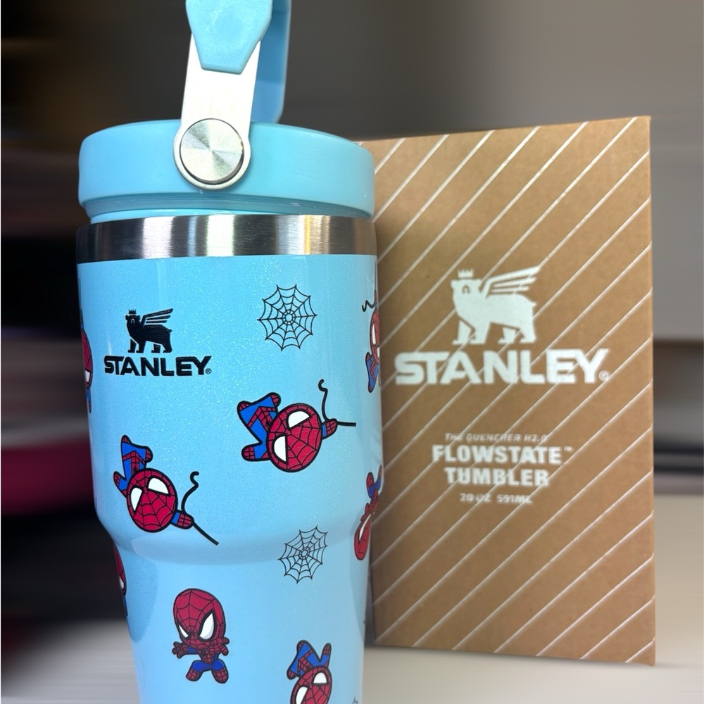 Stanley Blue Stainless Steel Tumbler with Playful Design
